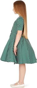 img 1 attached to 🦋 Charm in Simplicity: BlackButterfly Kids' 'Sabrina' Vintage Polka Dot 50's Girls Dress