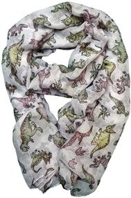 img 4 attached to 🦖 Dino Scarf: Perfect Gift for Stylish Women and Girls