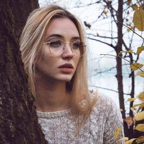 img 3 attached to 🕶️ Silver Light Blocking Glasses Eyeglasses: Enhance Comfort and Protect Your Eyes