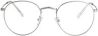 🕶️ silver light blocking glasses eyeglasses: enhance comfort and protect your eyes logo