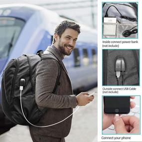 img 3 attached to 🎒 Tocode Backpack with Integrated Headphones - Resistant Backpacks