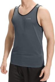 img 3 attached to Performance-Optimized Capol Men's Quick Dry Muscle Tank Top for Gym, Fitness, and Bodybuilding