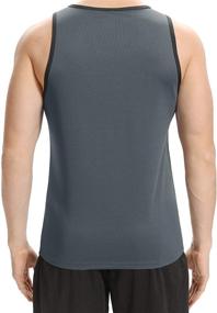 img 2 attached to Performance-Optimized Capol Men's Quick Dry Muscle Tank Top for Gym, Fitness, and Bodybuilding