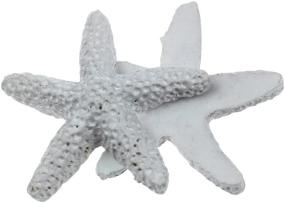 img 2 attached to 🌟 LJY 40 Count 1.2'' White Resin Pencil Finger Starfish for Wedding Decor, Home Crafts, and Project
