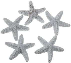 img 3 attached to 🌟 LJY 40 Count 1.2'' White Resin Pencil Finger Starfish for Wedding Decor, Home Crafts, and Project