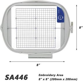 img 3 attached to 🧵 Sew Tech SA446 Embroidery Hoop for Brother Quattro 6000D 6700D Innovis NV6700D 6750D VQ2400 XE1 XJ1 Babylock Solaris Destiny Ellisimo Ellisimo Gold Pathfinder etc, Machine Hoop for Sewing and Embroidery