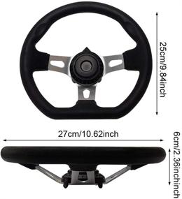 img 3 attached to 🏎️ Enhance Your Go Kart Experience with our 270mm 3-Spoke Off-Road Kart Steering Wheel: Durable PU Foam Interior