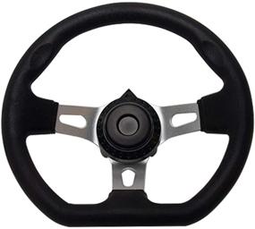 img 4 attached to 🏎️ Enhance Your Go Kart Experience with our 270mm 3-Spoke Off-Road Kart Steering Wheel: Durable PU Foam Interior