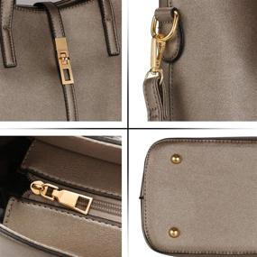 img 1 attached to 👜 Stylish Women's Leather Handbag Shoulder: A Fashionable Choice for Satchels, Handbags & Wallets