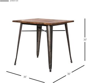 img 1 attached to 🔍 Enhanced SEO: New Pacific Direct Metropolis Metal/Wood Dining Table in Gunmetal