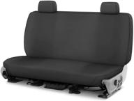 custom fit polycotton seat cover for ram 1500 second row - covercraft ss7432pcch (charcoal) logo