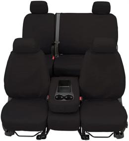 img 2 attached to Custom Fit Polycotton Seat Cover for Ram 1500 Second Row - Covercraft SS7432PCCH (Charcoal)