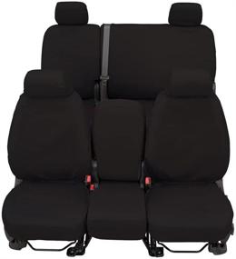 img 3 attached to Custom Fit Polycotton Seat Cover for Ram 1500 Second Row - Covercraft SS7432PCCH (Charcoal)