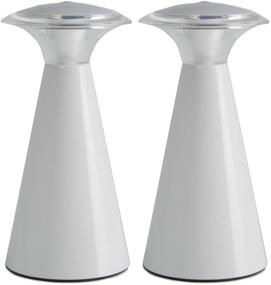 img 1 attached to Fulcrum 24416-108 Lanterna Touch, White, 2 Pack - Illuminate It!