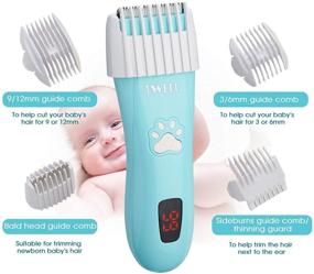 img 1 attached to 👶 Browsing the Best: Baby Hair Clippers, Quiet & Waterproof Electric Trimmer for Infant and Toddler Haircuts - Rechargeable Cordless Haircut Kit for Fine Baby Hair