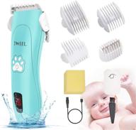 👶 browsing the best: baby hair clippers, quiet & waterproof electric trimmer for infant and toddler haircuts - rechargeable cordless haircut kit for fine baby hair logo