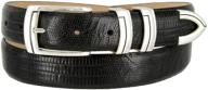 🐊 genuine italian calfskin alligator men's accessories - stylish belts logo