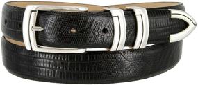 img 4 attached to 🐊 Genuine Italian Calfskin Alligator Men's Accessories - Stylish Belts