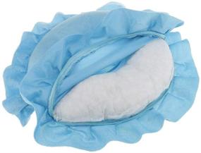 img 3 attached to Ultra-Comfort U Shaped Neck Support Cushion for Spa, Salon & Travel - Sky Blue