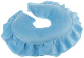 img 2 attached to Ultra-Comfort U Shaped Neck Support Cushion for Spa, Salon & Travel - Sky Blue