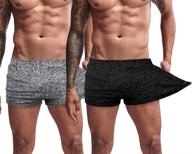 muscle commander men's bodybuilding shorts - 3-inch quick-dry athletic and casual shorts logo
