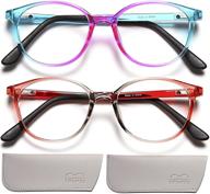 2-pack awswds kids blue light glasses: round frame-pink+red, perfect for girls or boys for video gaming and screen protection logo