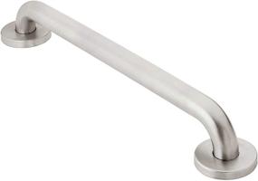 img 4 attached to 🚿 Moen R8724P Home Care Bathroom Safety 24-Inch Grab Bar: Secure Grip with Concealed Screws and Peened Texture