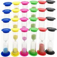 ⏳ tihood 24pcs plastic sand timers set - 30s, 1min, 2mins, 3mins, 5mins, and 10mins - ideal for adults, kids, classroom, kitchen, games, and office use logo