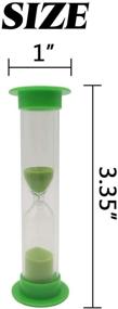 img 1 attached to ⏳ TIHOOD 24PCS Plastic Sand Timers Set - 30s, 1min, 2mins, 3mins, 5mins, and 10mins - Ideal for Adults, Kids, Classroom, Kitchen, Games, and Office Use