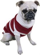 🐶 small dog sweaters - turtleneck clothes for boys and girls, extra tiny teacup dog cat apparel - xs size, ideal for 5.5-6.6 lbs - accessories and supplies included логотип