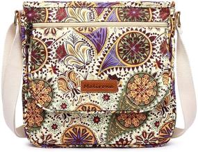 img 4 attached to 👜 Modern Malirona Messenger: Stylish Shoulder Satchel Pattern for Women's Handbags & Wallets