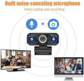 img 3 attached to 🎥 1080P HD Webcam with Built-in Microphone for Desktop or Laptop - Perfect for Widescreen Video Calling, Recording, and Streaming on Computer - USB Web Camera with Flexible Rotatable Clip, Tripod Included