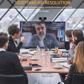 img 2 attached to 🎥 1080P HD Webcam with Built-in Microphone for Desktop or Laptop - Perfect for Widescreen Video Calling, Recording, and Streaming on Computer - USB Web Camera with Flexible Rotatable Clip, Tripod Included