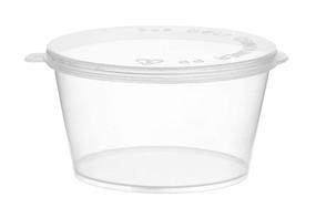 img 3 attached to EcoQuality [50 Pack] 3 Oz Leak Proof Plastic Condiment Souffle Containers with Attached Lids – Versatile Portion Cup for Sauces, Samples, Slime, Jello Shots, Food Storage & More!