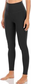 img 3 attached to 🩳 ECHOINE Women's Yoga Leggings: Unbelievably Soft Tummy Control High Waist Workout Pants for Sports & Fitness - Full Length