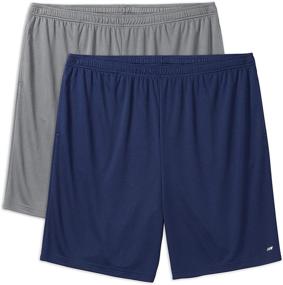 img 4 attached to DXL Fit 2-Pack Performance Shorts for Men's Big & Tall by Amazon Essentials
