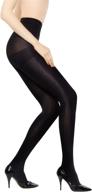 👩 +md women's compression pantyhose: 8-15mmhg support stocking for comfort & style - blackl логотип