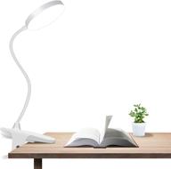 🔦 yiimer clip on light - versatile led clamp desk lamp with 5 color modes & 5 brightness levels for reading, bed headboard, and desk - touch control with 360° gooseneck logo