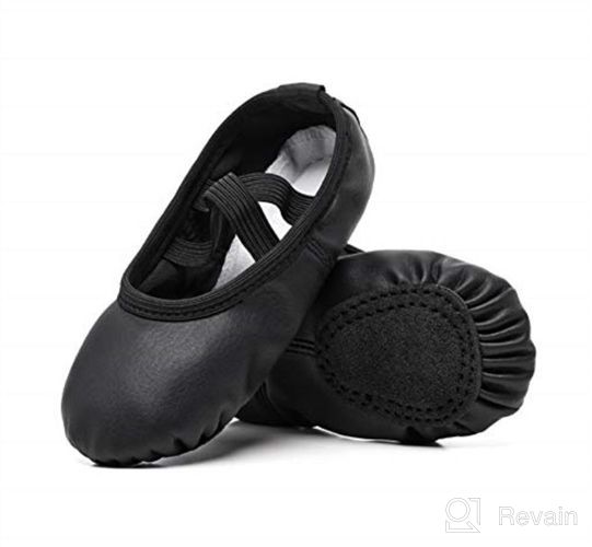 img 1 attached to 🩰 Shop Girls Ballet Practice Shoes, Yoga Shoes for Dancing review by Amber Perez
