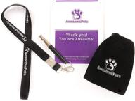 premium ultrasonic dog training whistle | control & stop barking | adjustable, high pitch sound | lanyard included | effective pet bark training tool logo