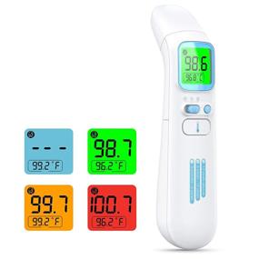 img 4 attached to 🌡️ WISHDREAM Infrared Forehead Thermometer: Touchless 4-in-1 Temperature Gun for Accurate Instant Readings in Adults, Kids, and Babies with Fever Alarm - Medical Body Temperature Scanner