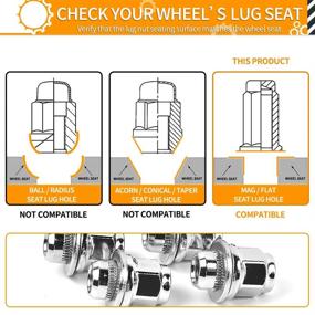 img 2 attached to 🔧 MIKKUPPA Гайки колесные M12x1.5 - комплект из 20 хромированых гаек на одну часть в стиле заводских гаек с магнитным сиденьем - совместимы с оригинальными колесами Toyota Lexus Scion Pontiac.