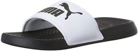 img 4 attached to Stylish and Comfortable PUMA Popcat Slide Sandal White Men's Shoes - Perfect for Any Occasion