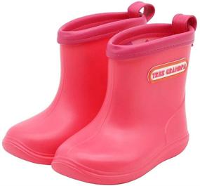 img 4 attached to Grandpa Waterproof Shoes Toddler Boots: Durable Boys' Outdoor Footwear