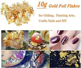 img 3 attached to ✨ Gilded Metallic Flakes for Painting Crafts and Slime Making