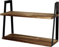 peter's goods 2-tier modern rustic floating wall shelves: perfect modern farmhouse decor for multiple rooms logo