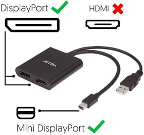 img 1 attached to 💻 Accell mDP-2DP Мультимониторный разветвитель - Мини DisplayPort 1.2 MST Хаб - 1 Mini DP к 2 DP выходам