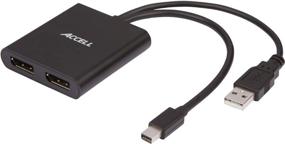 img 4 attached to 💻 Accell mDP-2DP Мультимониторный разветвитель - Мини DisplayPort 1.2 MST Хаб - 1 Mini DP к 2 DP выходам