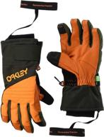 oakley mens snow glove blackout men's accessories logo