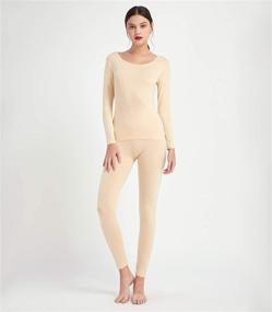 img 1 attached to Mcilia Ultrathin Baselayer Thermal Underwear Women's Clothing